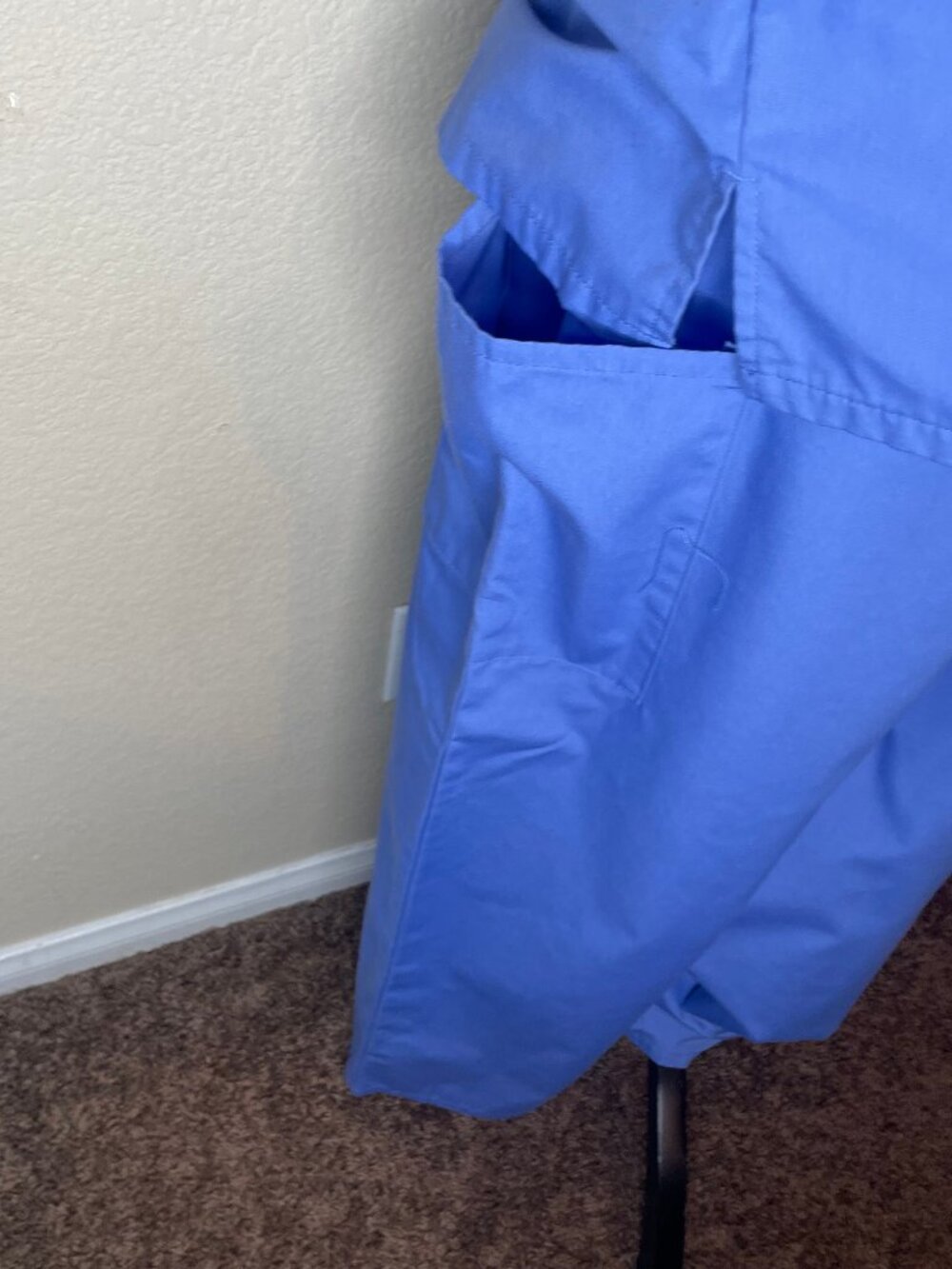 Sivvan Blue Medical Scrub Set Size Large V-Neck Top Drawstring Pants Uniform - Picture 7 of 16